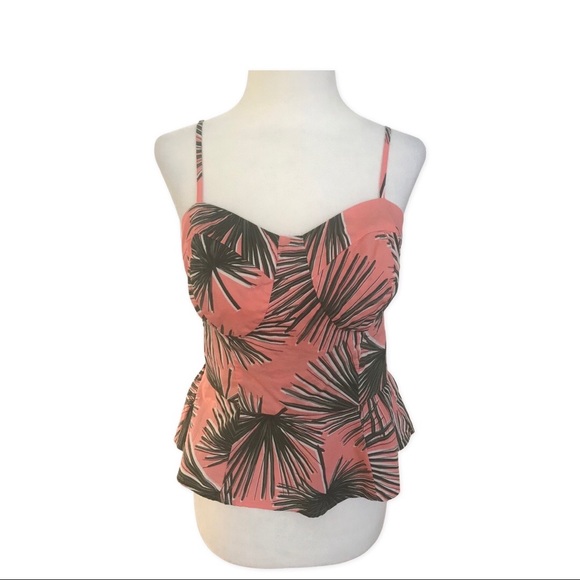 Summer Tropical Spaghetti Strap Blouse - Picture 2 of 5